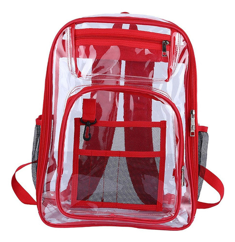 L Mochila Transparente Correa Reforzada De Pvc Resistente Al