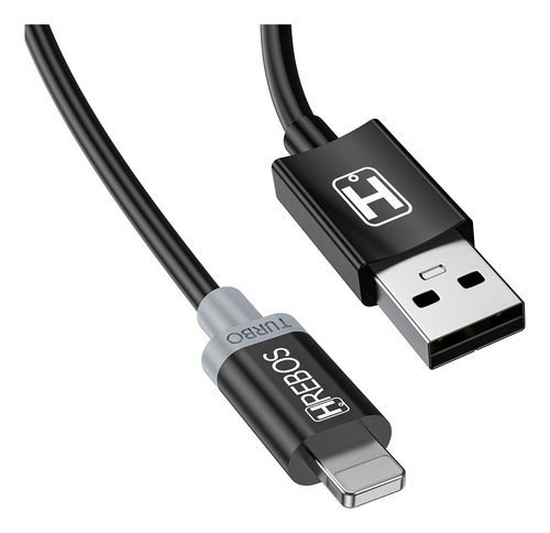 Cabo Turbo First Black Preto C/ Cinza Lightning Hrebos