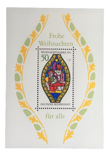 Alemania Arte, Bloque Mi 13 Navidad 1976 Mint L16137