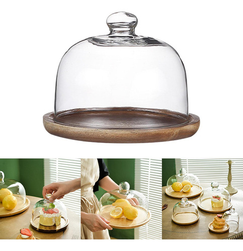 527 Soporte Para Tartas Con Cúpula De Cristal, Vajilla Para