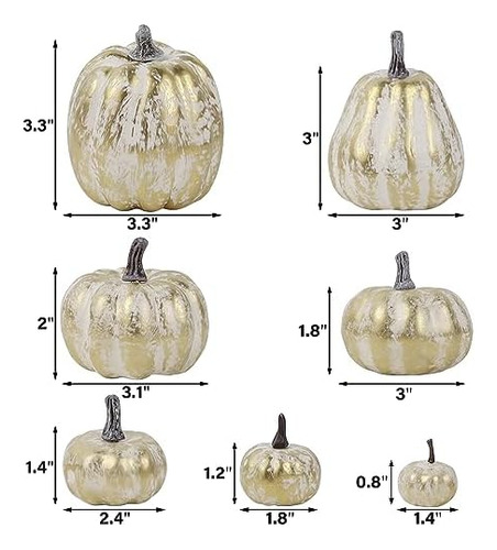 Winemana 46 Piezas De Calabazas Artificiales De Varios Tamañ