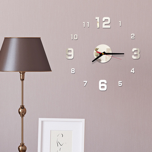 Reloj De Pared Rojo Europeo Minimalista Y Silencioso