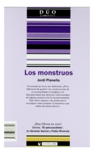 Los Monstruos Y El Psicoanalisis - Planella, Jordi