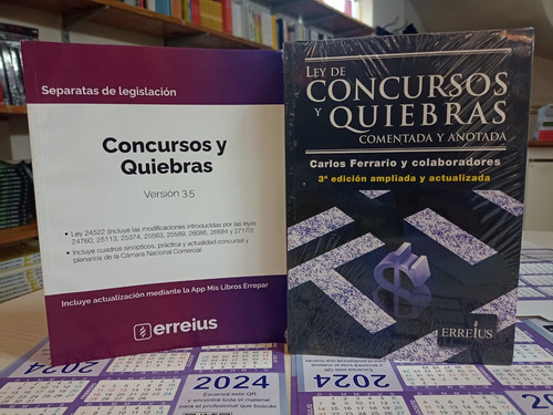 Concursos Y Quiebras Pack Ley + Comentada Y Anotada