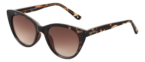 Nine West Mujeres Cora Anteojos De Sol Ojo De Gato, Tortuga