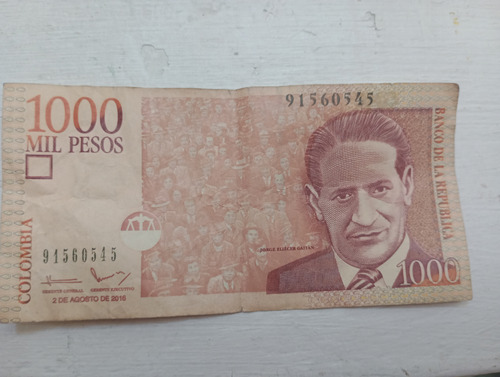 Billete De 1000 Pesos Colombianos