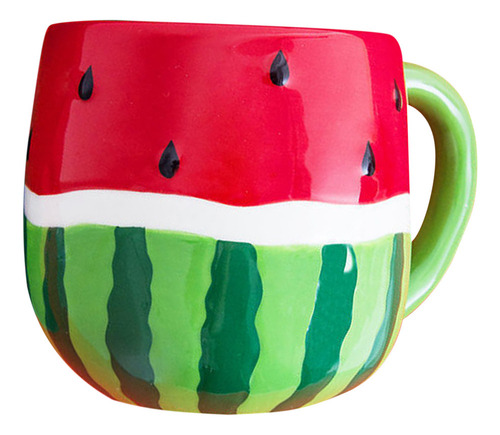 Taza De Café De Cerámica Con Forma De Sandía Con Dibujos Ani