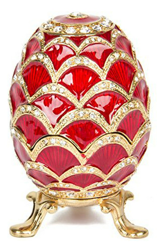 Joyeros - Qifu Faberge Estilo Huevo Joyería Baratija Caja Co