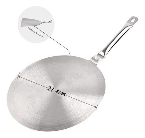 Adaptador De Estufa De Inducción De Acero Inoxidable De 21,4