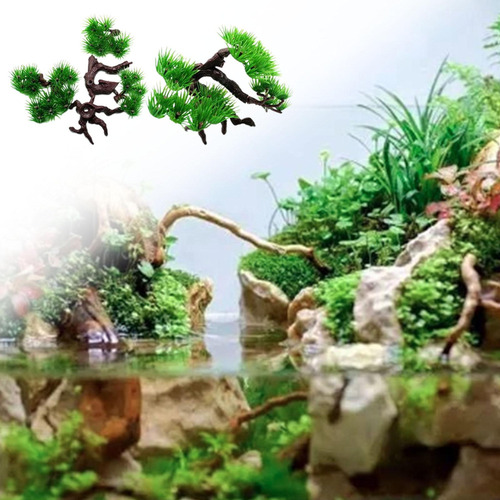 Planta Decorativa Para Acuario, Pecera Vívida, Pequeño