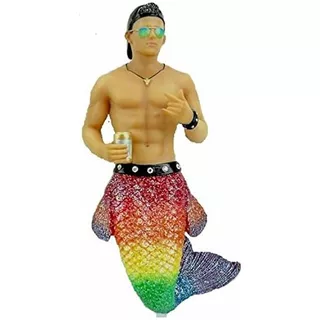 Rehoboth Rainbow Glitter Merman Christmas Ornament 5555...