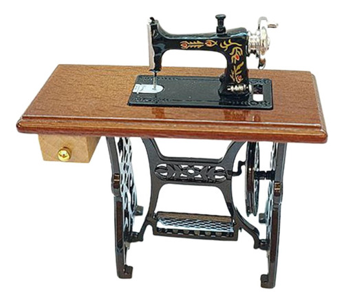 Máquina De Coser En Miniatura Para Casa De Muñecas,