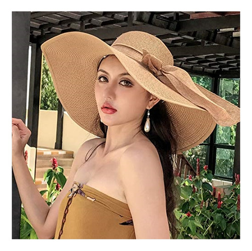 Sombrero Plegable Para Mujer Ala Ancha