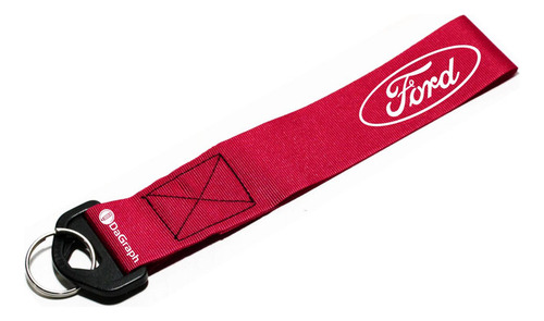Llavero Cinta 20 X 4 Cm Ford Transit Rojo