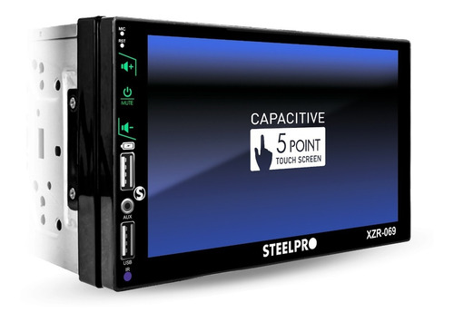 Imagen 8 de 9 de Autoestéreo Con Pantalla 7' Mirrorlink Bt + Cámara- Steelpro