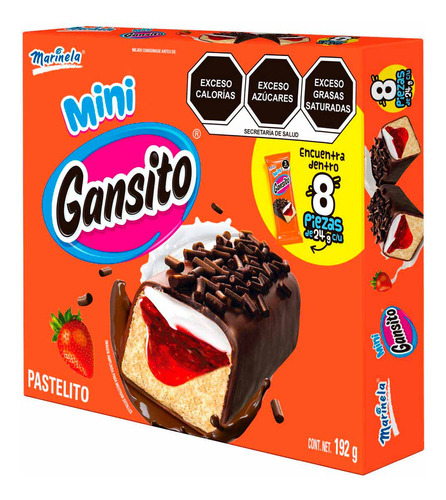 Mini Gansito Marinela C/8 Piezas