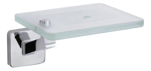 Saboneteira Perflex Like Square Cromada 12131310 Cor Cromado