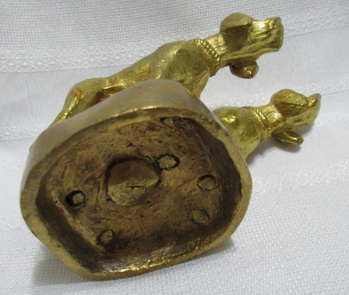 Antiguo Bronce Firmado J L Ludhio Figuras Perros De Caza (Usado)