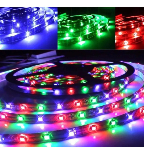 Tira LED de colores de 5 m 300 LED a prueba de agua + Control de voltaje de funcionamiento de 12 V