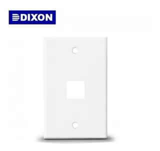 Placa Simple Vertical De 1 Puerto Dixon Je3001wh