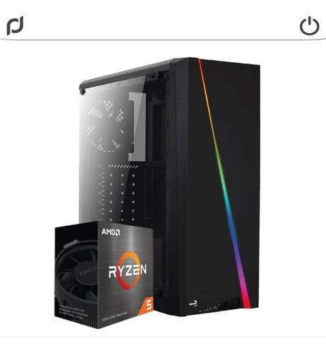 Torre Gamer Rgb Amd Ryzen 5 5600g + 16gb + Ssd 240 + 1tb @pd