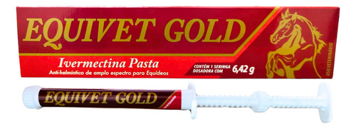 Kit C/2 Vermífugo Pasta P/ Equino Equivet Gold Vetbras 6,42g