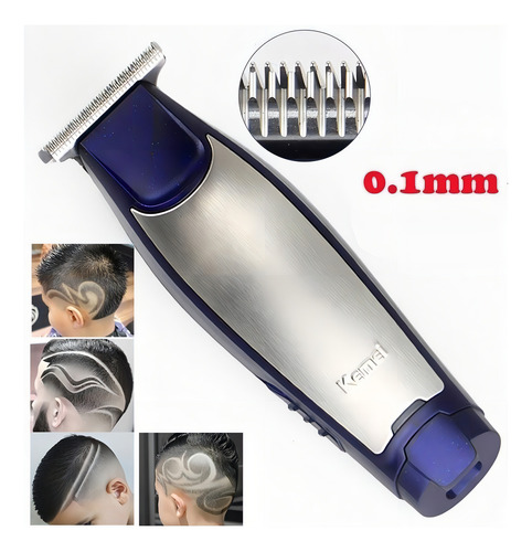 Máquina De Acabamento E Corta Cabelo Sem Fio Kemei Km-5021