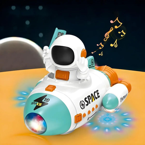 Brinquedo Astronauta Giratório Nave Espacial Infantil