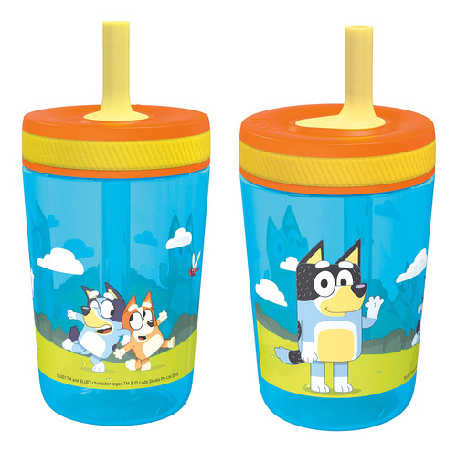 Set De Vasos Bluey Kelso De Zak Designs, 450 Ml, 2 Unidades,