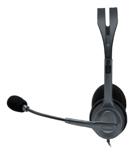 Imagen 2 de 9 de Auricular Vincha Headset Logitech H111 Micrófono Jack 3.5mm