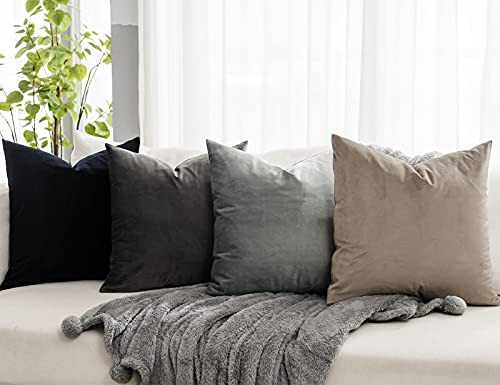 Juego De 2 Fundas De Almohada De Terciopelo 56x56 Cm