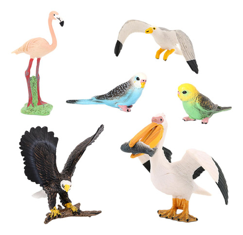 Figuras De Mini Pájaros, Modelos De Animales, Loros,