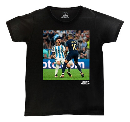 Cuti Romero Y Mbappé Argentina Remera 100% Algodón