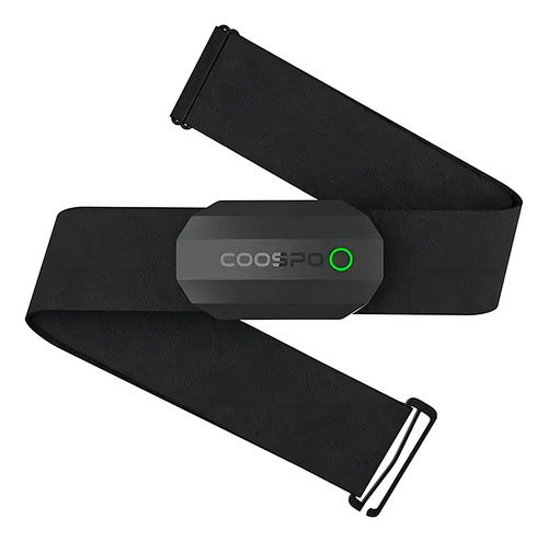 Banda de frequência cardíaca com tecnologia Bluetooth Coospo Ant+ Y, cor preta