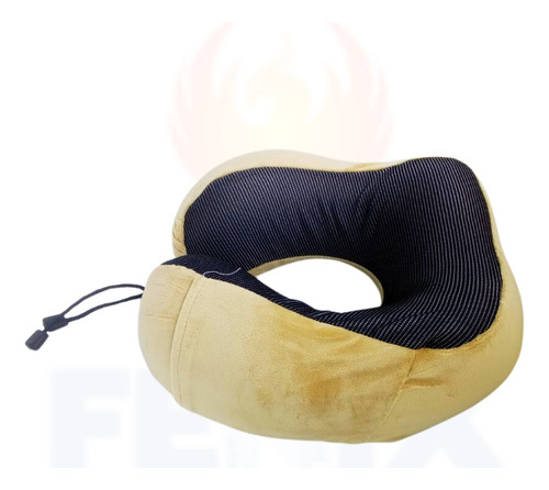 Almohada De Espuma Viscoelástica De Viaje Para Cuello Rosado
