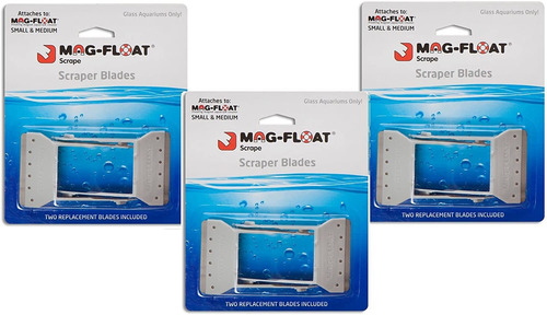 Mag-float Scrape Scraper Blades, Fits Small Medium - 6 Tota