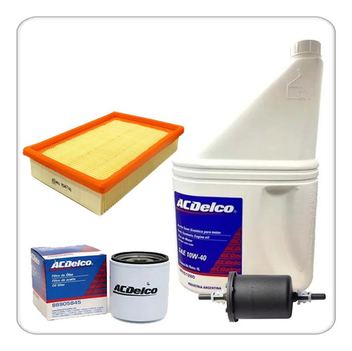 Kit 3 Filtros + Aceite Acdelco Semi Chevrolet Corsa Classic