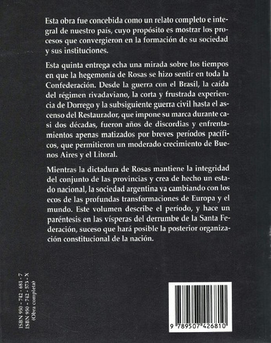 Historia Integral De La Argentina - Félix Luna - Tomo 5 (Usado)