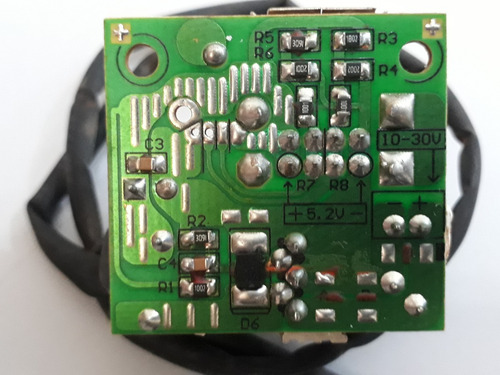 Fonte Usb 5v Entrada 10v - 30v E Saida 5,2v