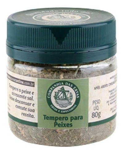 Kit 2x: Tempero Para Peixes Companhia Das Ervas 80g