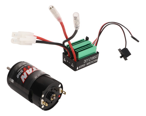 Motor Cepillado Rc Car Esc 550 Impermeable 65a Para Barco