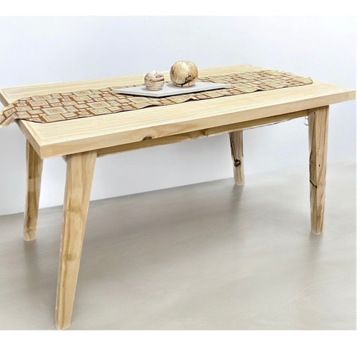 Mesa Comedor Madera Pino Maciza 140x80 Sin Pintar Sin Pintar