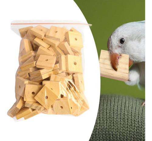 100 Piezas De Pájaros Bloques De Masticación Loro Toy De