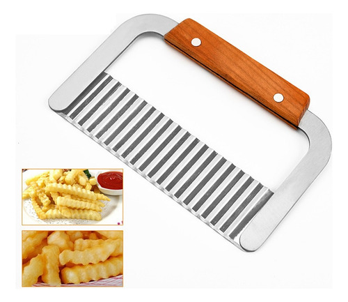 Cuchilla Ondulada Para Cortar Patatas Fritas Y Verduras Arru
