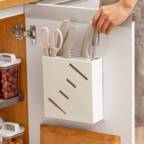 Cuchillo Blanco Montado En La Pared Para Cocina, Multifuncio