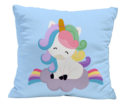 Souvenir 5 Almohadas  20x20cm Unicornio Bebe