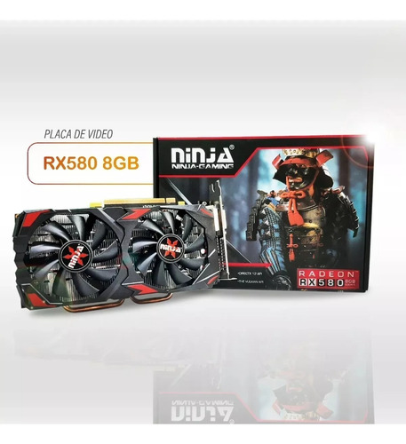 Placa De Video Amd Radeon Rx 500 Series Rx 580 8gb