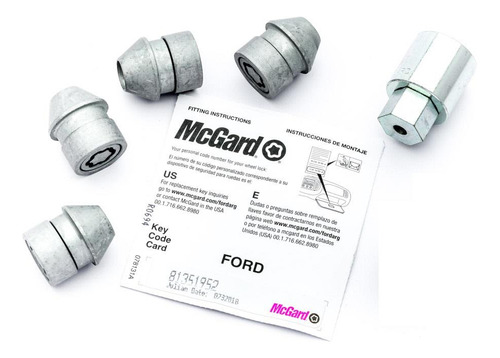Imagen 2 de 6 de Kit 4 Tuercas De Seguridad Ford Ranger Raptor