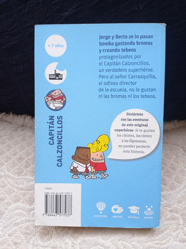 Las Aventuras Del Capitán Calzoncillos - Dav Pilkey (Usado)