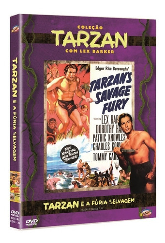 Tarzan E A Fúria Selvagem - Dvd - Lex Barker - Dorothy Hart